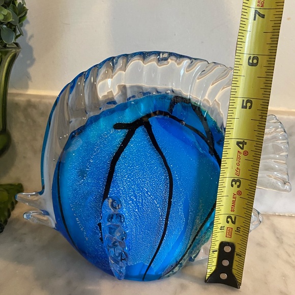 Set of 2 Blue Glass Fish Decor - Picture 7 of 9